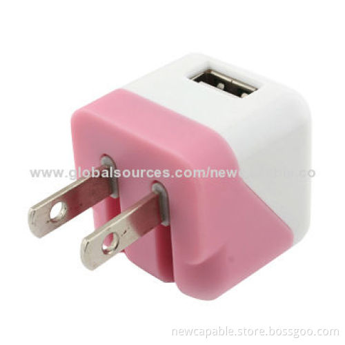 UK Travel Charger with 100 to 240V AC, 50/60Hz Input, 45 x 45 x 45mm Size